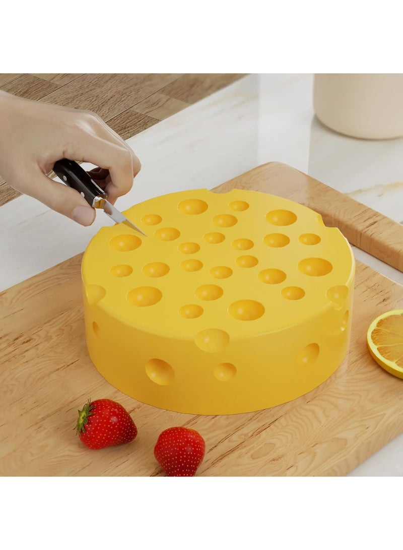 SOLARAE قالب كعكة، قالب جبن، للخبز، صينية كعكة دائرية غير لاصقة للإفراج السريع، 6 بوصة + 8 بوصة قالب كعكة، قالب صب الراتنج، قوالب صنع الصابون، قالب سيليكون للشمع المنزلي - Image 3