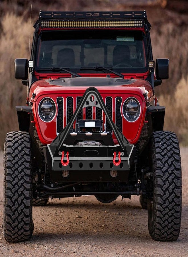 Glomora Scx10 Stinger Bumper, Rc Vehicle Bumpers, RC Front Bumper with LED Light for Axial Scx10 II III Generation 1 10 RC Car(Pointed 2.1 X 1.7 X 1in) - Image 2