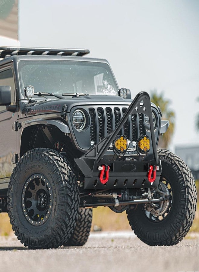 Glomora Scx10 Stinger Bumper, Rc Vehicle Bumpers, RC Front Bumper with LED Light for Axial Scx10 II III Generation 1 10 RC Car(Pointed 2.1 X 1.7 X 1in) - Image 3
