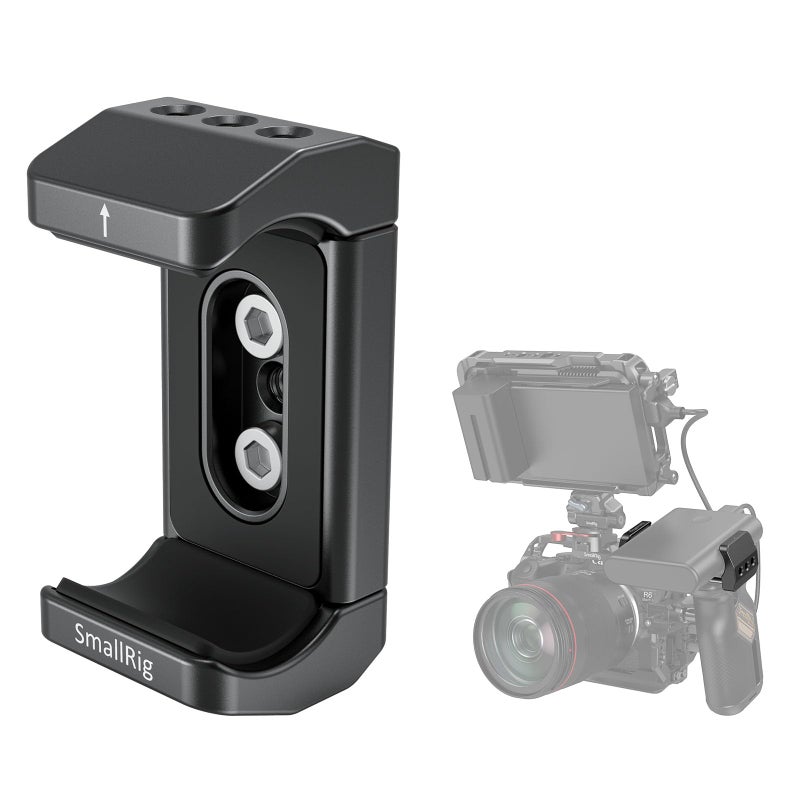 SmallRig Aluminum Power Bank Holder, Powerbank Mount Clamp Compatible with Width Range: 53 mm–84 mm (2.1–3.3 inches) and Thickness Range: 0 mm–18 mm (0–0.7 inch) Power Banks - BUB2336 - Image 1