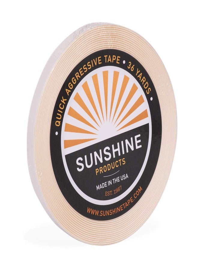 Sunshine Tape Daily Wear Hair System Tape Roll - Quick Aggressive Wig Tape - Versatile Doublesided Hair Tape for Wigs, Toupee, Hair Systems - 1-14 Day Hold - 1/2" x 36yds - Image 1