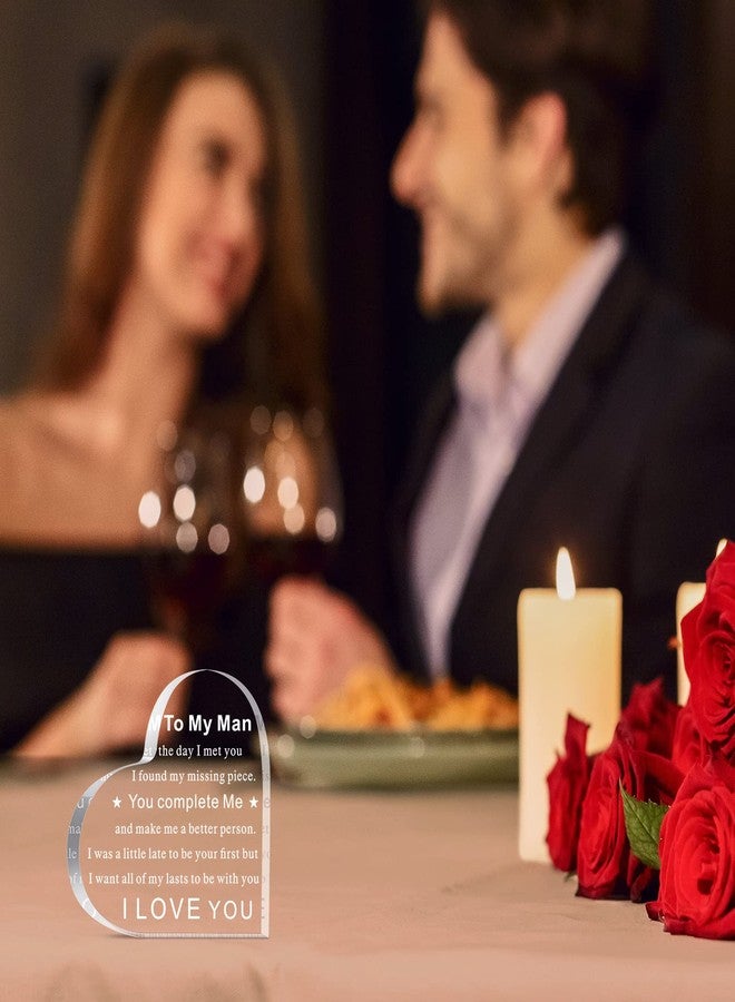 يوليجو هدية من يوليجو إلى رجلي، هدية أكريليك له، هدية ذكرى زواج، هدية عيد ميلاد، هدية للحبيب، هدية أحبك له، هدية للخطيب، هدية للزوج، هدية تذكارية للعريس، هدية خطوبة، هدية زفاف، هدية عيد الميلاد، هدية عيد الأب (على شكل قلب) - Image 5