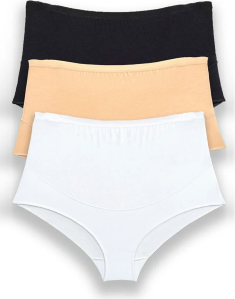 Bluence Women's 3-Pack Cotton Comfortable Growing Mother Maternity Panties
