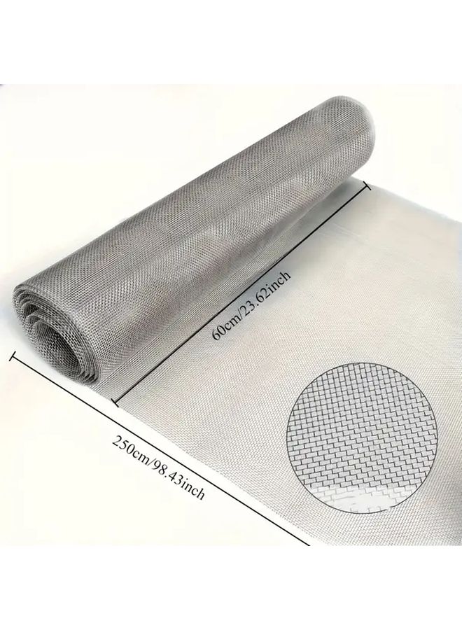 Stainless Steel Wire Mesh Fine Screen 60x250 Cm Rust Resistant Garden Pest Control - Image 3
