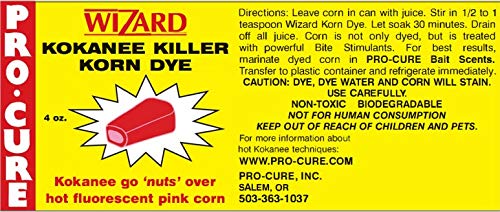 PROcure Pro-Cure Wizard Kokanee Killer Korn Dye, 4 Ounce, Pink - Image 5