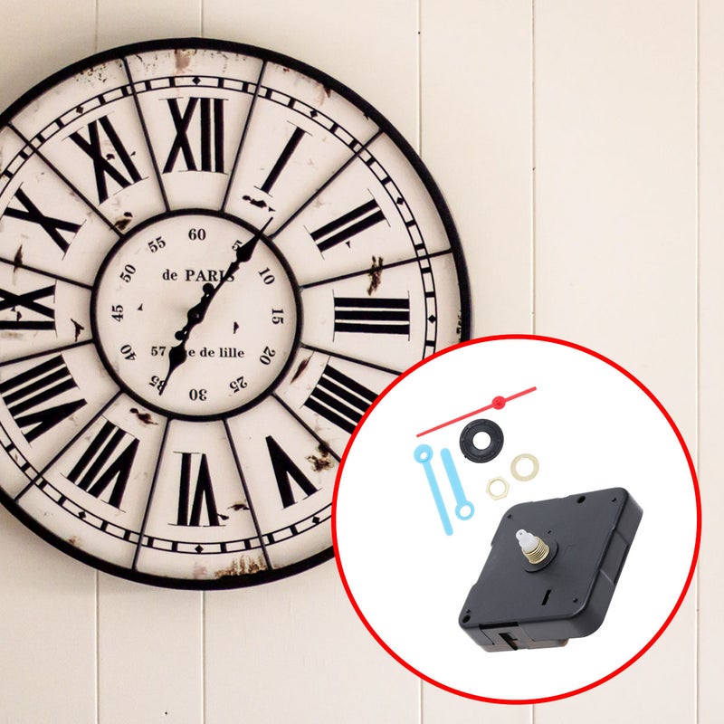 2pcs Silent Clock Movement Accessories DIY Watch Parts Scanning Fluorescence Clock Movement No Battery (Black) - Image 5