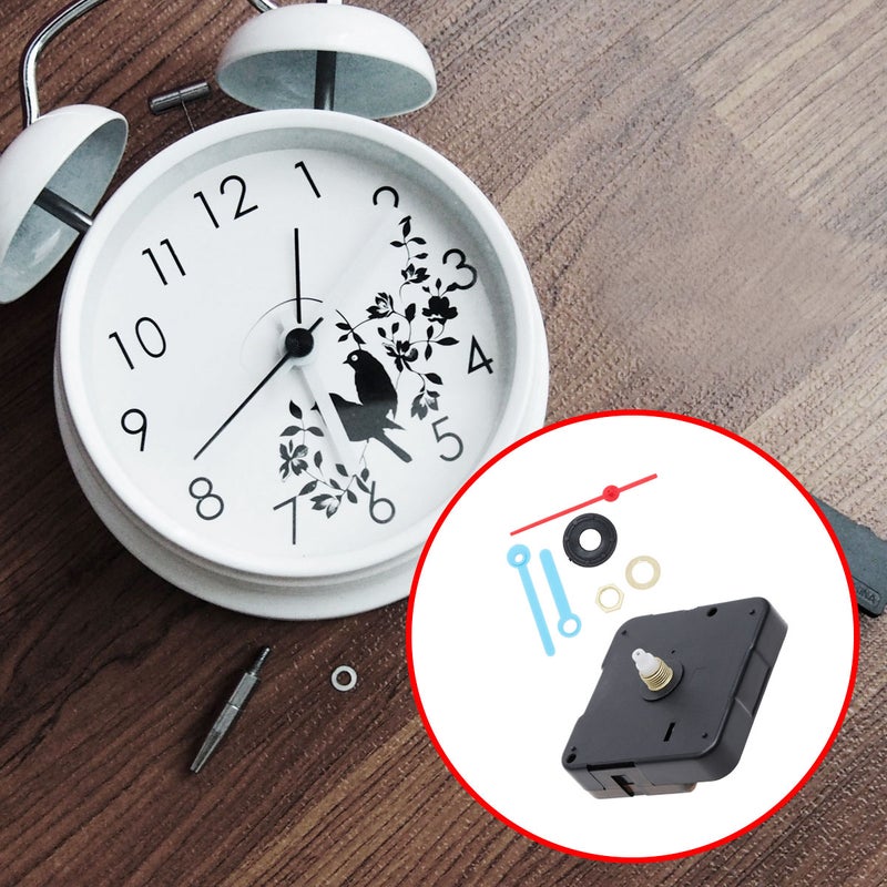 2pcs Silent Clock Movement Accessories DIY Watch Parts Scanning Fluorescence Clock Movement No Battery (Black) - Image 3