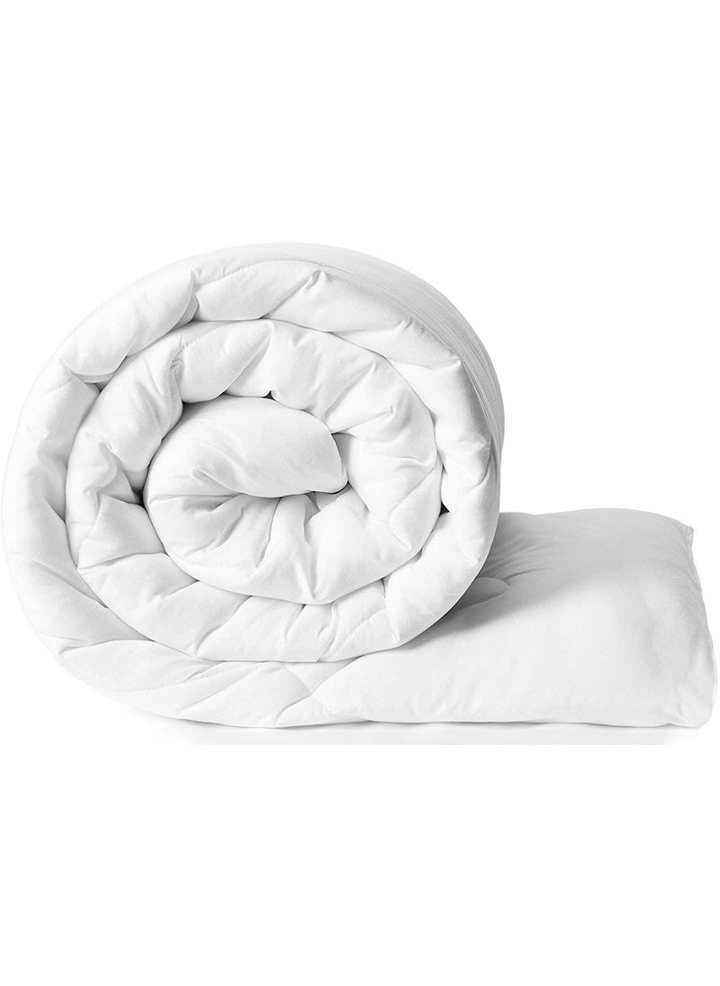 WINSTON HOME WINSTON HOME Microfibre Comforter Double White 200 GSM Classic All Season 5 Star Hotel Microfiber Duvet Warm RajaiAC ComforterQuilt Double Bed 90x100  - Image 1