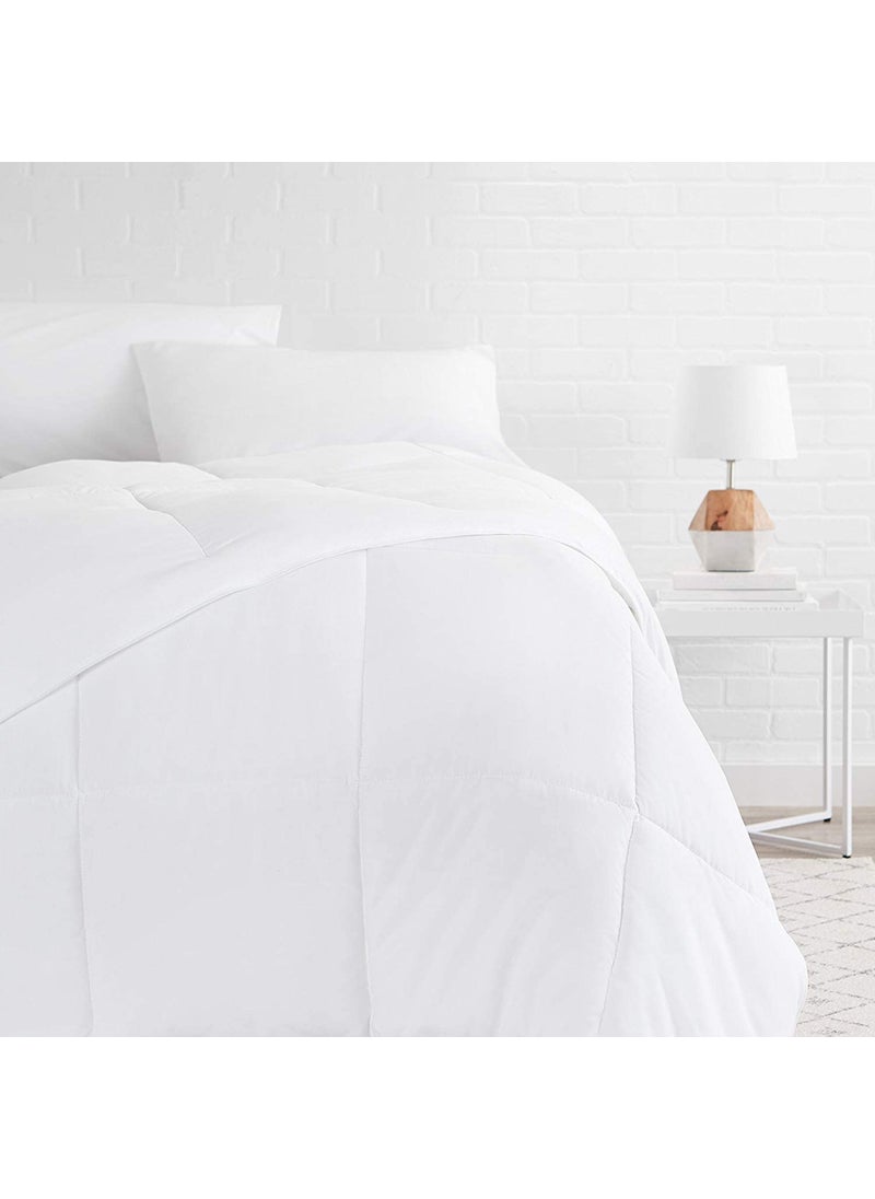 WINSTON HOME WINSTON HOME Microfibre Comforter Double White 200 GSM Classic All Season 5 Star Hotel Microfiber Duvet Warm RajaiAC ComforterQuilt Double Bed 90x100  - Image 2