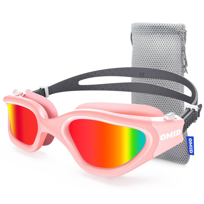 OMID Swim Goggles P2 Polarized Swimming Goggles for Men Antifog Goggles Swimming for Adult Women - Image 2