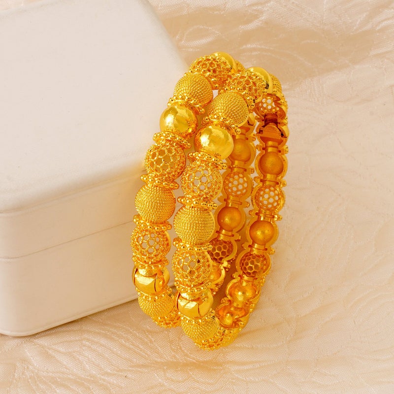 WU Gold-plated hollow silk bracelet, ladies' wedding bride  bracelet - Image 2