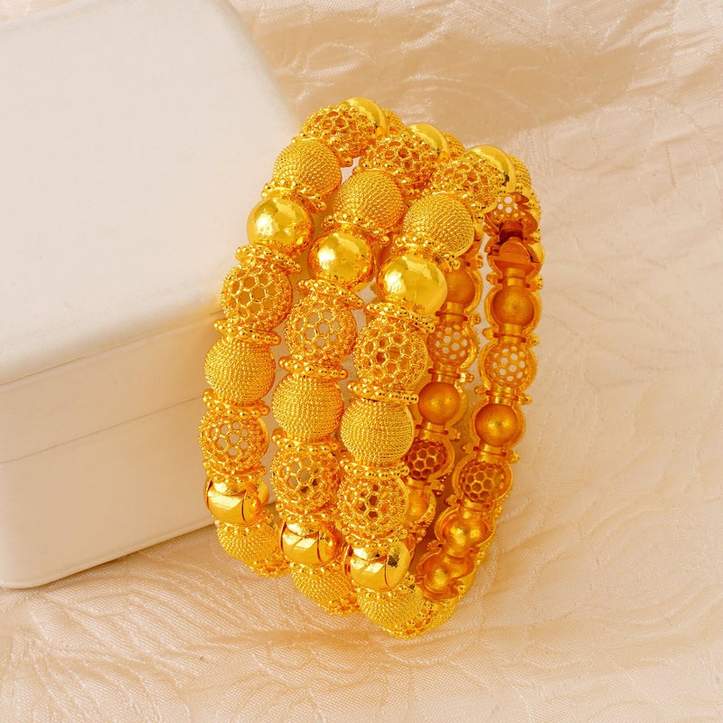 WU Gold-plated hollow silk bracelet, ladies' wedding bride  bracelet - Image 5