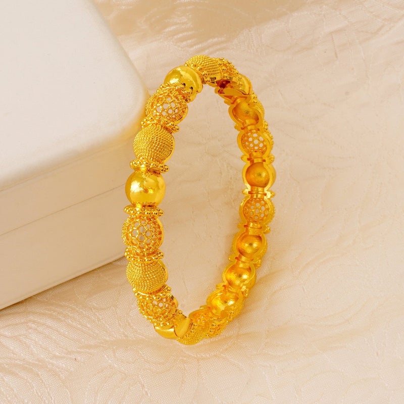 WU Gold-plated hollow silk bracelet, ladies' wedding bride  bracelet - Image 3