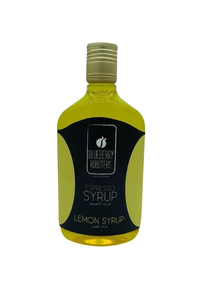 Blueberry Roasters Lemon Syrup - 500 ml Espresso Syrup for Beverages and Desserts