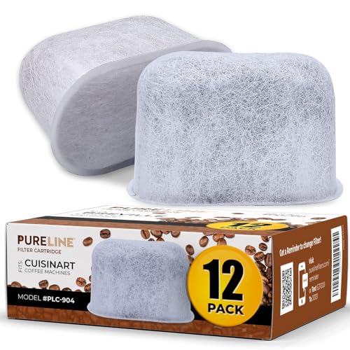 Pureline Cuisinart® Coffee Filter Replacement - 12 Pack Cuisinart® Coffee Maker Water Filter by Pureline - Charcoal Water Filter - for all Cuisinart Coffee Machines - Image 1