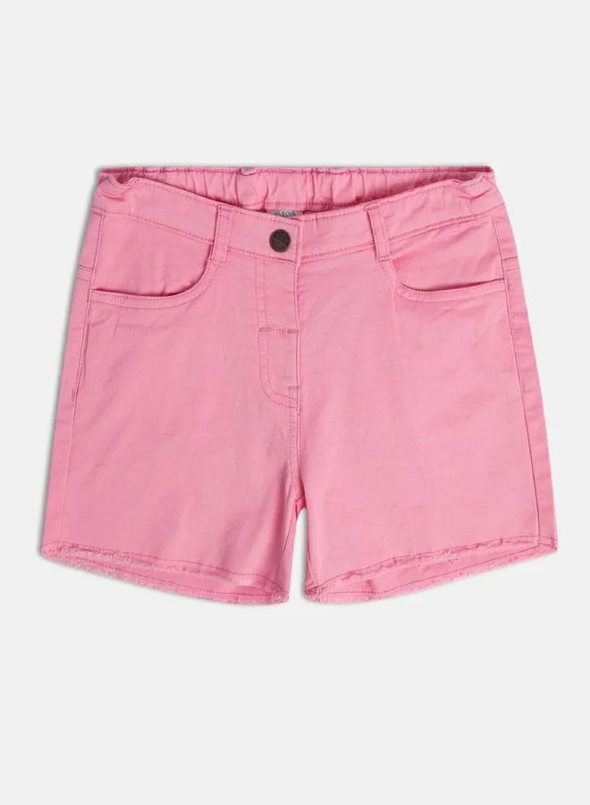 MINIKLUB Girls Cotton Blend Casual Shorts