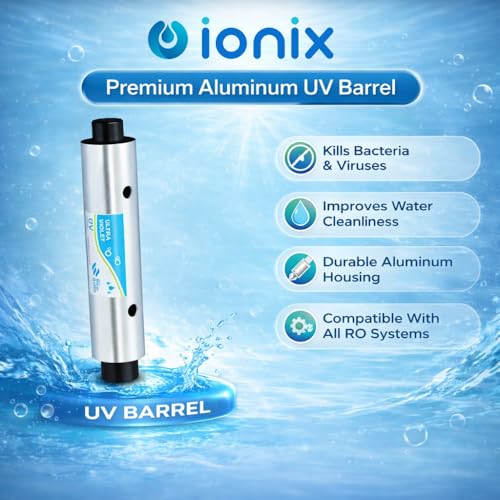IONIX Complete UV Kit for RO Water Purifier Compatible With All RO/UF Water Purifiers - UV Lamp, Chamber & Chowk, 1 Set, Silver - Image 4