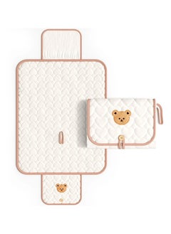 ShebSheb Baby Portable Diaper Changing Mat for Travel Waterproof Compact Baby Changing Pad  - Image 2