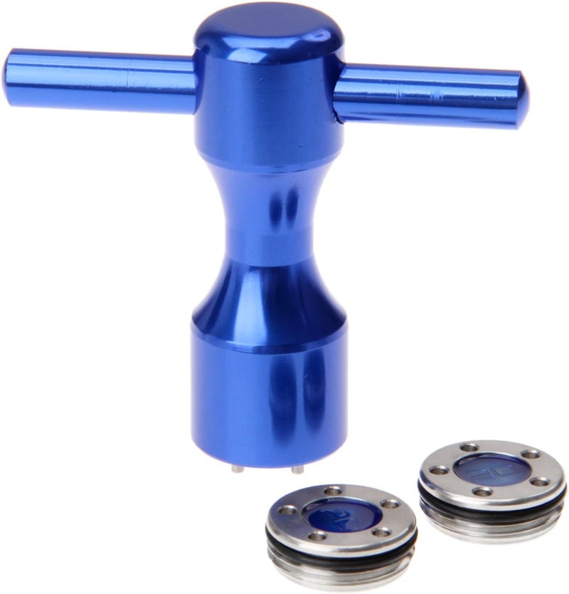 MUXSAM 2Pcs Golf Putter Blue Weights & Blue Wrench Tool Kit,(5g/10g/15g/20g/25g) for Titleist Scotty Cameron Putters - Image 1