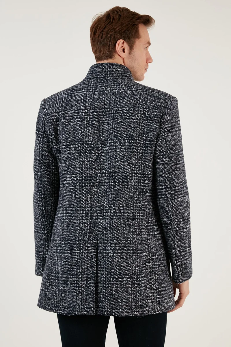 Buratti Slim Fit Single Slit Buttoned Lined Cashew Coat Men's Coat 5840110E