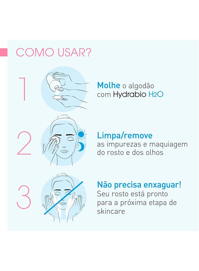 Bioderma Hydrabio H2O Cleanser 250ml - Image 3