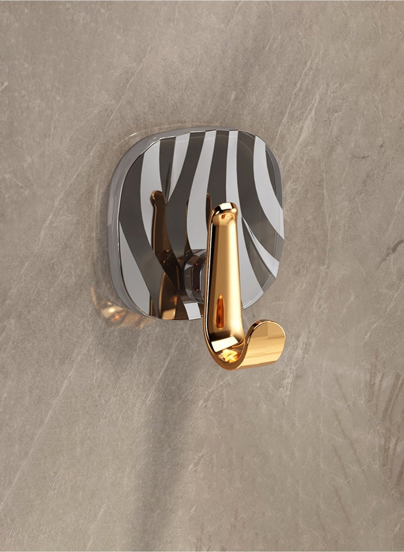 Gold Decorative Wall Hooks – Strong Adhesive Hooks with Colored Backplates, Set of 4, Heavy-Duty Storage Hooks for Entryway, Bathroom, Kitchen & Bedroom - Image 5