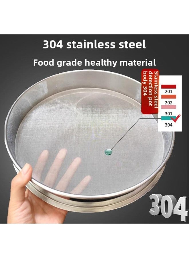C & Fish Tank Filter Screen Turnover Box Ultra-fine Net Standard 150 Mesh 304 Stainless Steel Encrypted Sample Fish Feces Filter-Color:Diameter 45cm 100 Mesh - Image 3