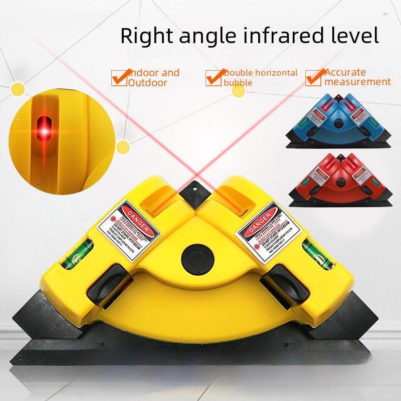Laying wall tiles 90 degree laser angle line instrument tile right angle ground instrument Tile Tool tile level instrument(Blue right angle laser level) - Image 2