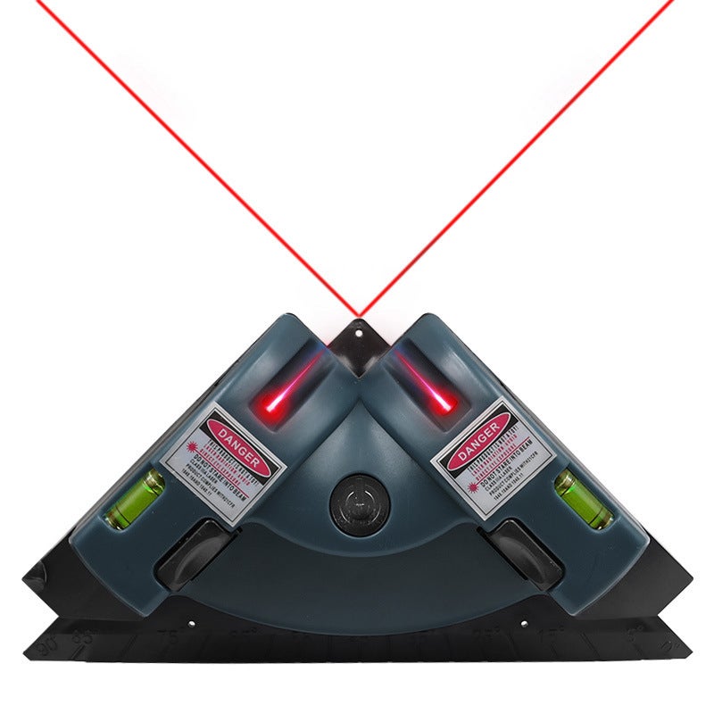 Laying wall tiles 90 degree laser angle line instrument tile right angle ground instrument Tile Tool tile level instrument(Blue right angle laser level) - Image 1