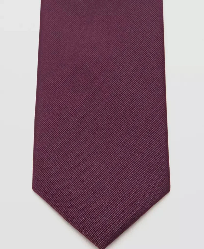 Mango Man  Smooth Micro-Structured Tie for Men | Best Price UAE