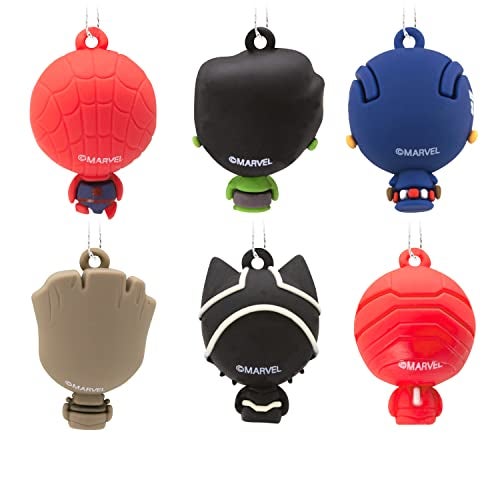 Hallmark Marvel Super Heroes Mini Christmas Ornaments, Shatterproof, Set of 6 - Image 4