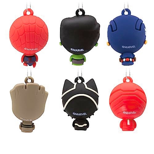 Hallmark Marvel Super Heroes Mini Christmas Ornaments, Shatterproof, Set of 6 - Image 2