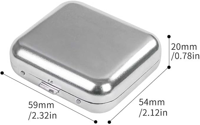 VALUEVIBES Stainless Steel Mini Compact Ashtray, Pocket & Car Ashtray - Portable for Indoor, Outdoor & Travel (Silver) - 1 Pcs - Image 4