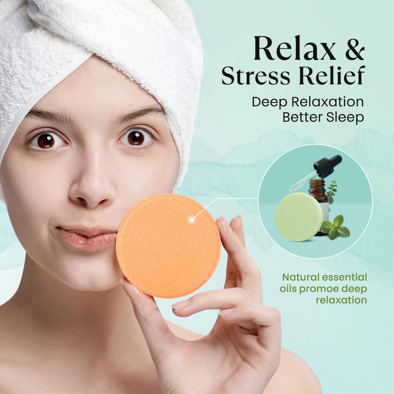 Bofuoos Shower Steamers Aromatherapy â€“ Easter Basket Stuffers Gifts, Birthday Gifts for Women Wife Teen Girls Mom, Natural Essential Oils Bath Bombs for Self Care Relaxation Home SPA - Image 4