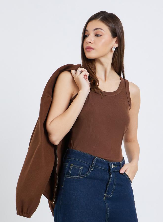 ستايلي بلوزة محبوكة بلا أكمام - Image 5