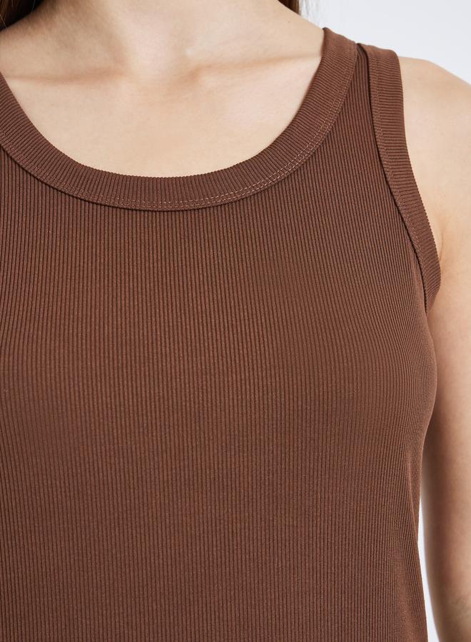 ستايلي بلوزة محبوكة بلا أكمام - Image 3