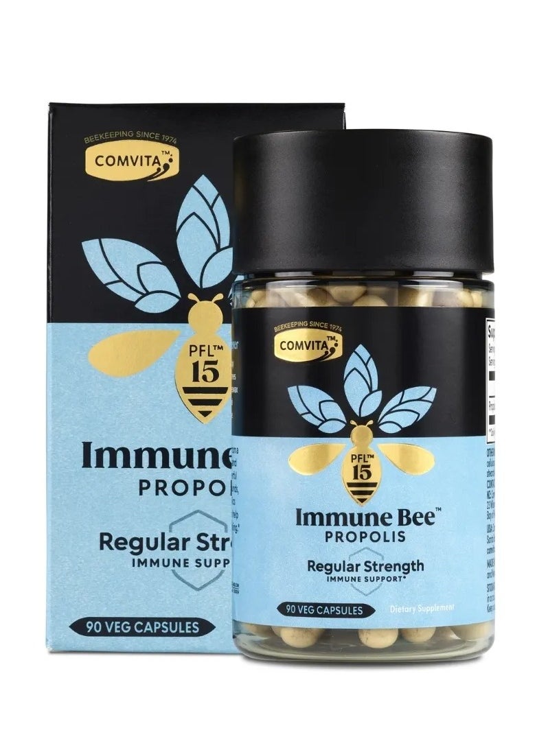 Comvita Comvita Regular Strength Immune Bee Propolis Veg Capsules PFL15 For Immune Support 90's 