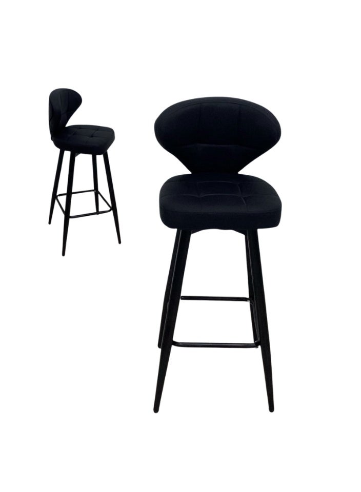 SMART HOME A fixed café chair set consisting of two chairs with sturdy iron legs and a comfortable padded seat – a luxurious, modern design for cafés, restaurants, and coffee corners. A high-quality fixed dining table and bar chair – suitable for homes, kitchens, and reception halls. A modern decorative chair for indoor spaces and cafés. Easy to combine with various tables and provides comfort and elegance for everyday use - Image 4