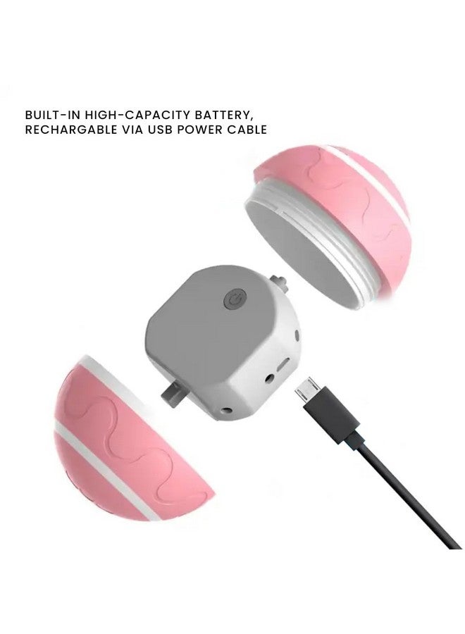 Interactive Pet Automatic Ball Toys for Dogs Yellow Lighted Dog Ball Toys with Remote and Chew Toy for Small and Large Dogs - Image 4