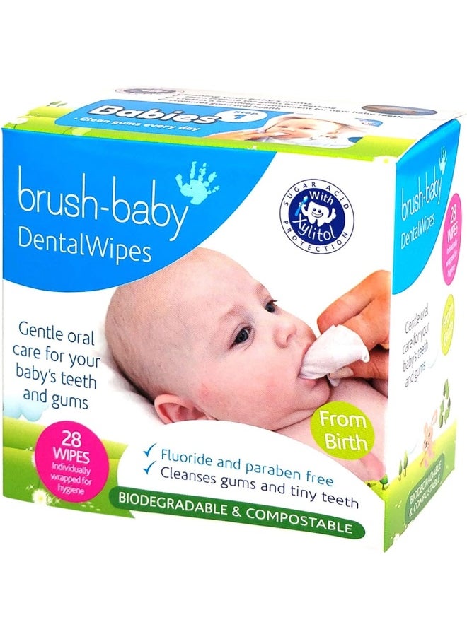 brush-baby - Brush-baby Dental Wipes Pack 28 Pcs - Image 1