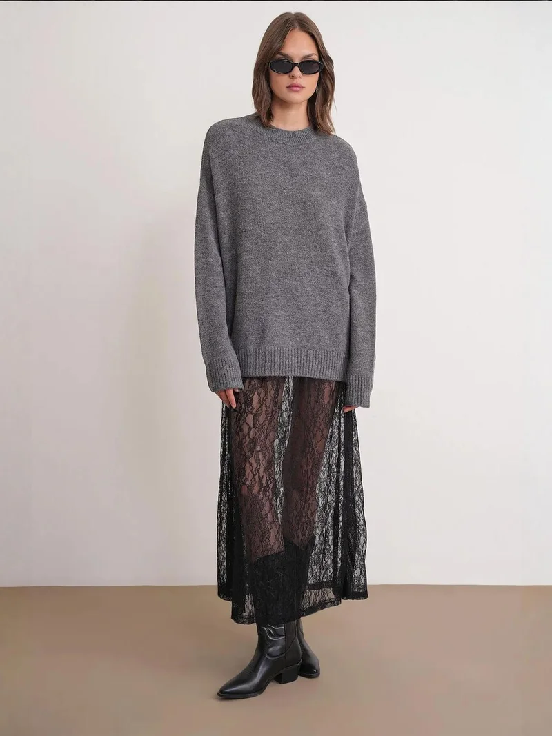 MixRay Mixray Oversized Knitwear Sweater