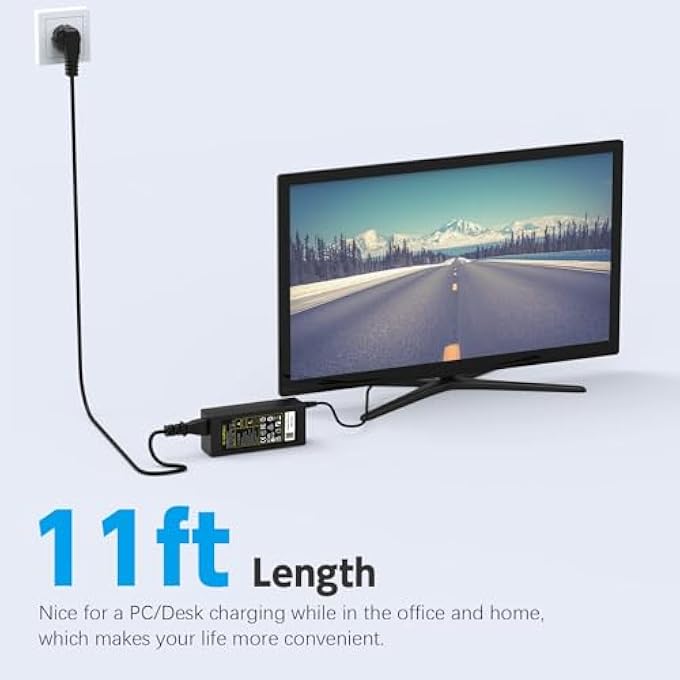 rayihni 19V AC ADAPTER CHARGING CABLE FOR LG ELECTRONICS 19 - Image 2