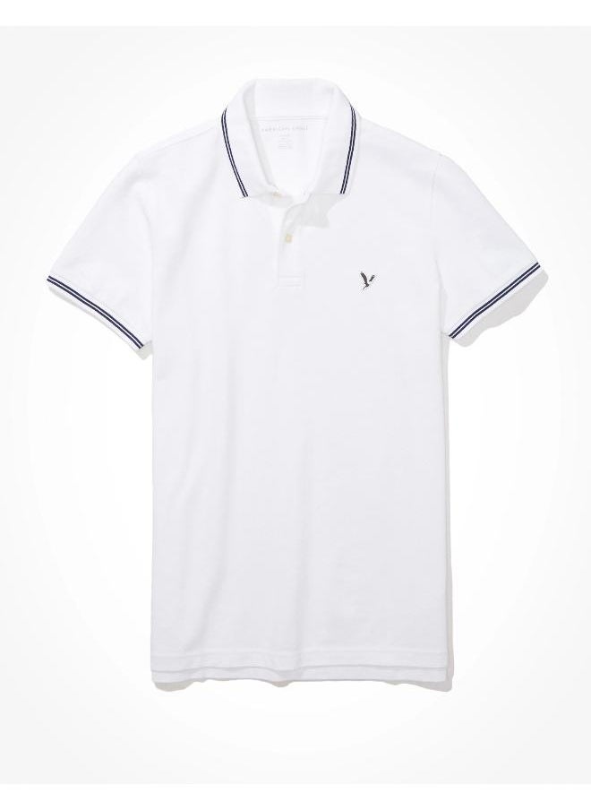American Eagle AE Slim Fit Pique Polo Shirt  - Image 4