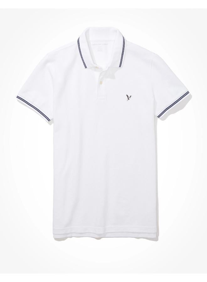 American Eagle AE Slim Fit Pique Polo Shirt  - Image 3