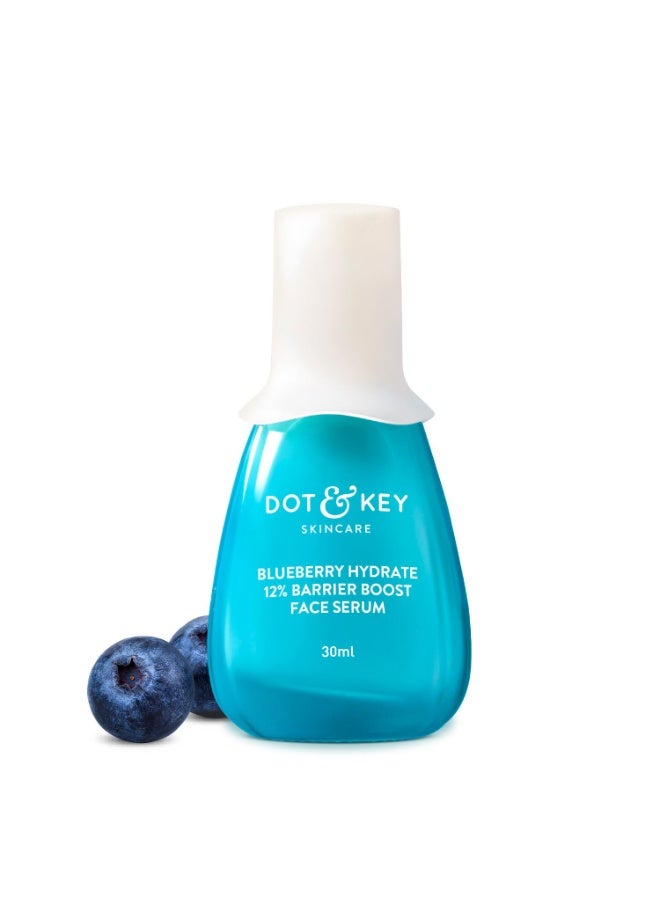 دوت آند كي سيروم دوت آند كي بلو بيري المرطب لتعزيز حاجز البشرة بتركيز 12% مع 7 أنواع من السيراميدات | يحتوي على النياسيناميد وحمض الهيالورونيك، يقلل البقع الداكنة، يفتح لون البشرة، يوفر ترطيبًا مكثفًا ويصلح حاجز البشرة | 30 مل - Image 1