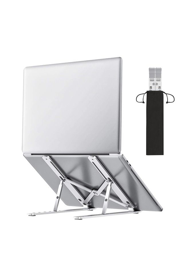 Max & Max Adjustable Laptop Stand – Portable Foldable Riser Compatible with MacBook, iPad & All Laptops, Ergonomic Aluminum Notebook Holder - Image 1