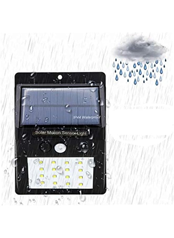 erorex 20 Leds Solar Motion Sensor Waterpoof Heatproof Outdoor Light White H10.2 X W15.8 X D5.6 Cm - Image 3
