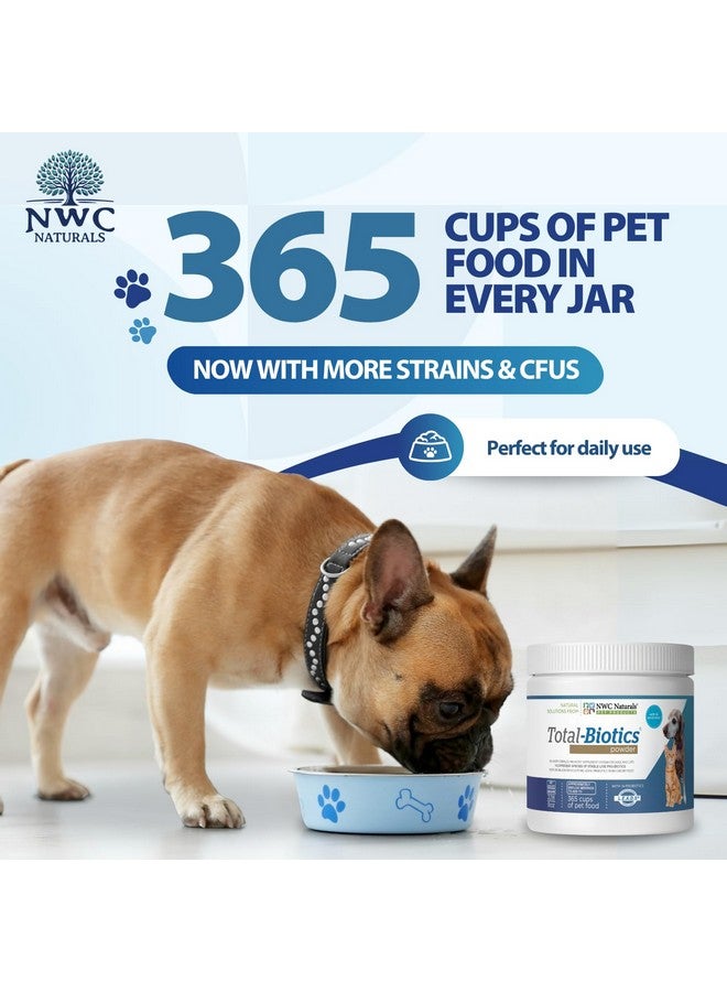 NWC Naturals Total-Biotics, Cat & Dog Probiotics for Digestive Health with Prebiotic, Unflavored Probiotic for Dogs & Cats, Supplement for Gut, Skin, Coat, Upset Stomach Relief, 365 Servings, 8 Ounces - Image 4