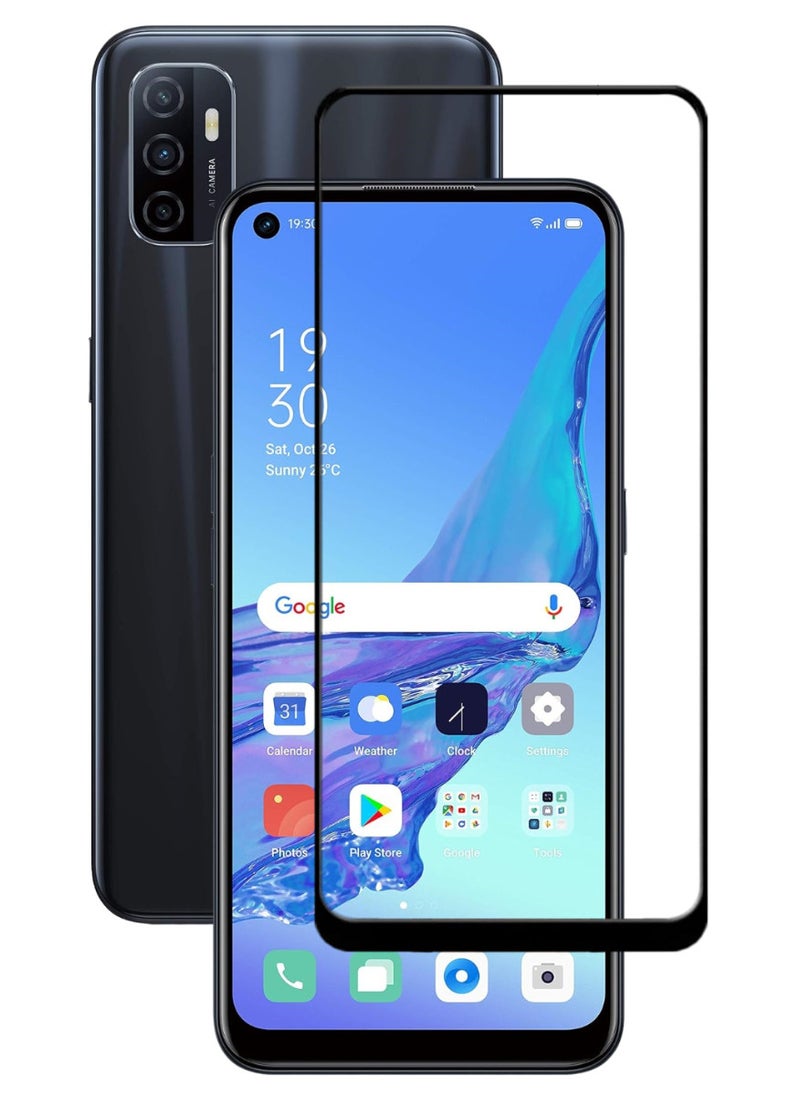 ACLIX Antistatic ESD Dustproof Premium Quality High Definition Tempered Glass Screen Protector Designed For Oppo A53 - Image 1