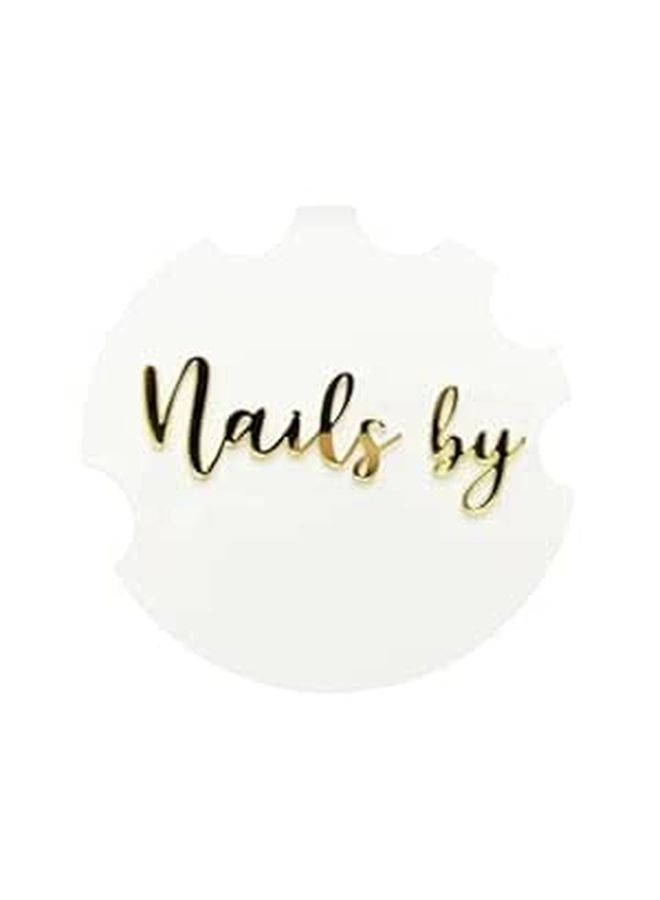 Acrylic Nail Display Board Round Compact Photo Prop For Manicure - Image 1